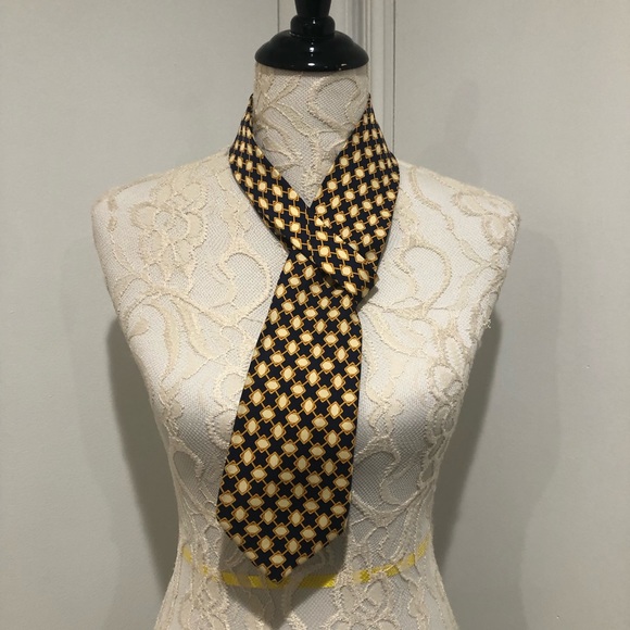 Celine Paris Blue Silk Tie - Picture 2 of 6